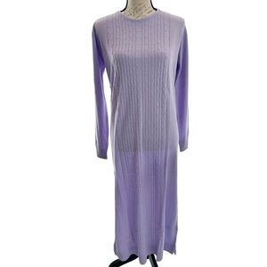 NWT TAVIN Long Sweater Dress Lavender Size 8/10